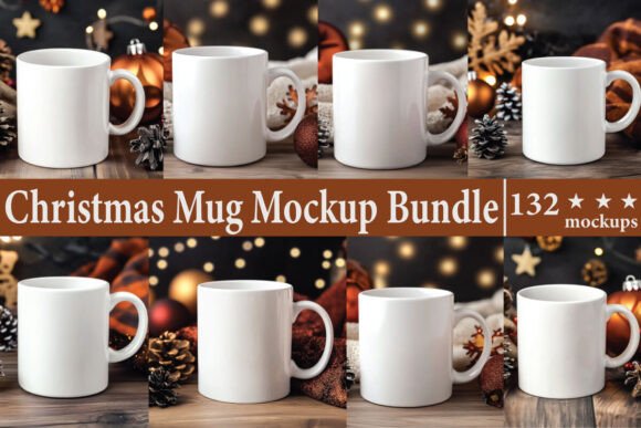 Download Christmas Mug Mockup Bundle - Christmas mug mockup Collection