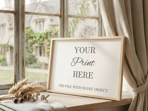 Download Horizontal Frame Mockup Cozy Window - Horizontal frame mockup Collection