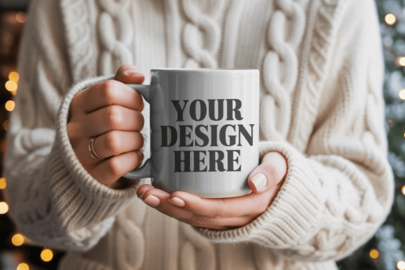 Download 11oz White Christmas Mug Mockup 3 - Christmas mug mockup Collection
