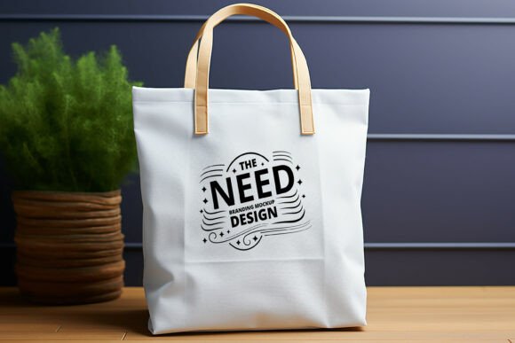 Download White Canvas Tote Bag Branding Mockup - Premium Resources